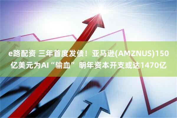 e路配资 三年首度发债！亚马逊(AMZNUS)150亿美元为AI“输血” 明年资本开支或达1470亿