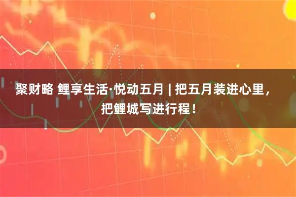 聚财略 鲤享生活·悦动五月 | 把五月装进心里， 把鲤城写进行程！